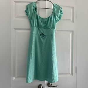 Derek Heart dress in mint green. Ruffled sleeves. Brand new with tags